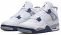 Air Jordan 4 Retro “Midnight Navy” – White / Midnight Navy / Cement Grey