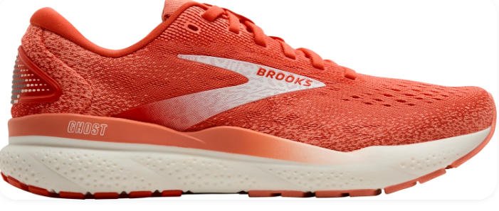 Brooks Ghost 16 Women's Running Shoes – Coral Pink / White