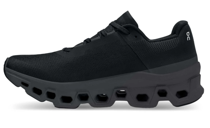 On Cloudmonster Women's Running Shoes – Black / Magnet