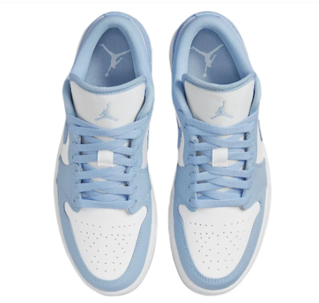 Air Jordan 1 Low “Ice Blue” Women's Sneakers – White & Light Blue | DC0774-141