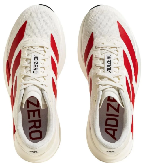 adidas Adizero EVO SL Running Shoes – White & Red | JS1182