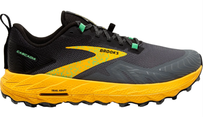 Brooks Cascadia 17 Men's Trail Running Shoes – Grey, Black & Yellow