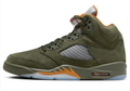 Air Jordan 5 Retro 'Olive' Sneakers – Olive Green / Orange / Grey