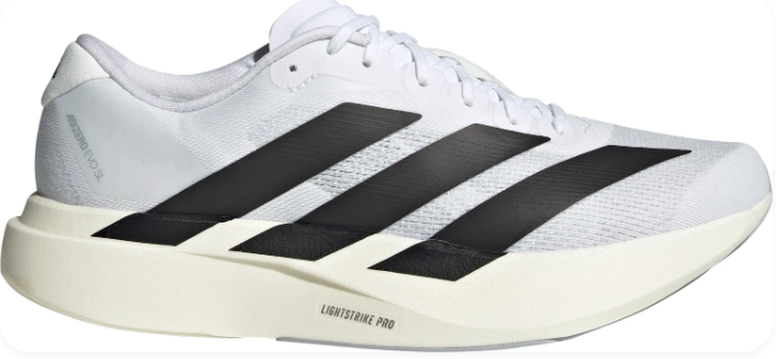 adidas Adizero EVO SL Men's Running Shoes – White & Black