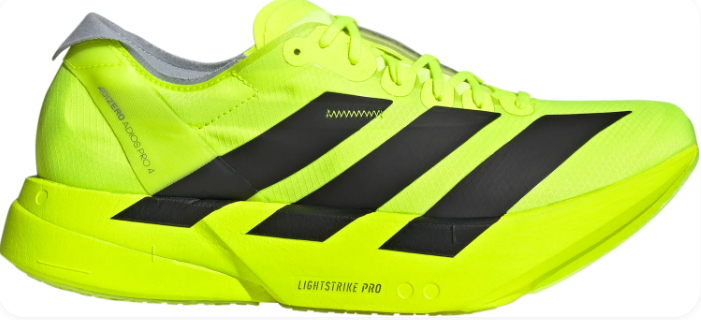 adidas Adizero Adios Pro 4 Men's Running Shoes – Neon Yellow & Black