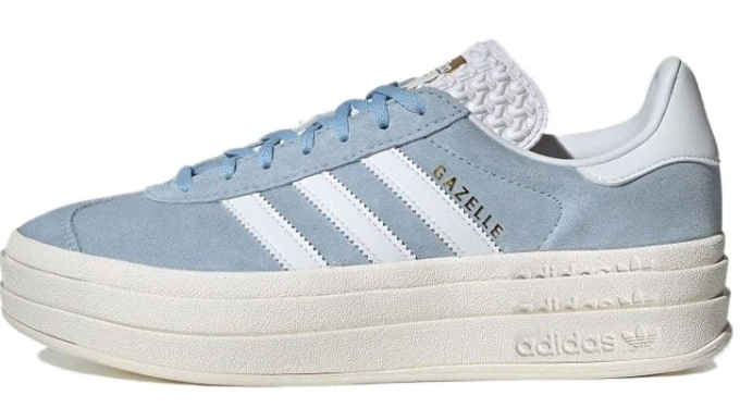 adidas Gazelle Bold “Clear Sky” Women's Platform Sneakers – Blue & White | ID6991