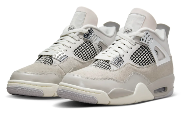 Air Jordan 4 Retro “Frozen Moments” Women's Sneakers – Grey & Silver | AQ9129-001