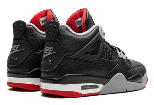 Air Jordan 4 GS “Bred Reimagined” (2024) – Black / Red / Cement Grey
