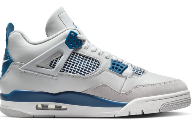 Air Jordan 4 Retro “Military Blue” (2024) – Off-White / Industrial Blue