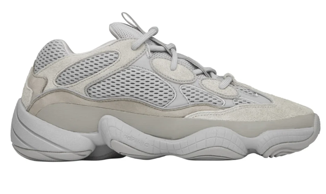 adidas Yeezy 500 – Light Grey Lace-Up Sneakers