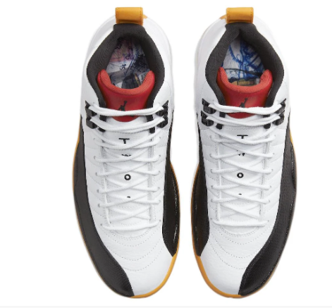 Air Jordan 12 Retro '25 Years in China' Sneakers – White / Black / Yellow