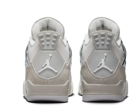 Air Jordan 4 Retro “Frozen Moments” Women's Sneakers – Grey & Silver | AQ9129-001