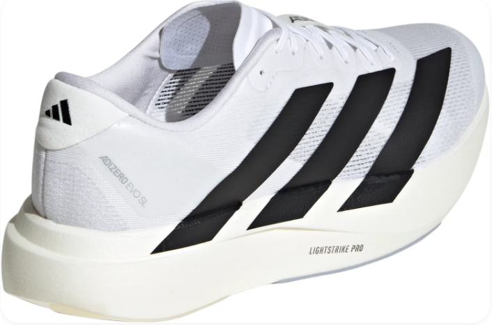 adidas Adizero EVO SL Men's Running Shoes – White & Black