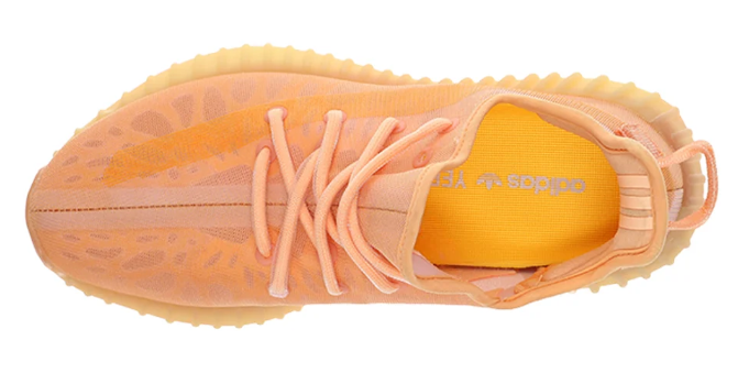 adidas Yeezy Boost 350 V2 Men's Sneakers – Peach Orange & Pale Yellow