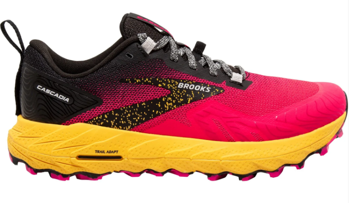 Brooks Cascadia 17 Women's Trail Running Shoes – Pink, Black & Yellow