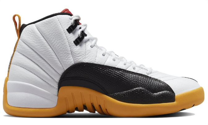 Air Jordan 12 Retro '25 Years in China' Sneakers – White / Black / Yellow