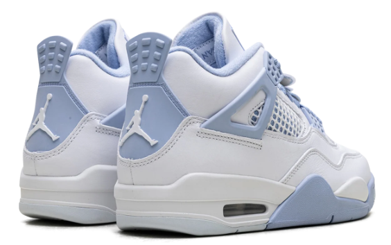 Air Jordan 4 'Aluminum' Women's Sneakers – White / Light Blue