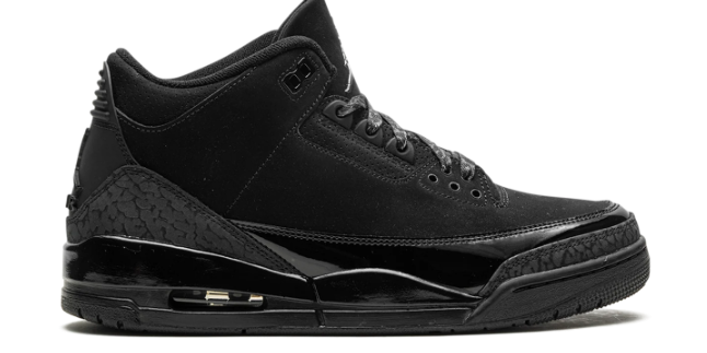 Air Jordan 3 “Black Cat” (2025) – All Black