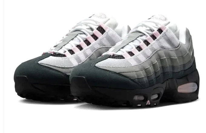 Nike Air Max 95 OG Men's Sneakers – Grey / Black / Pink Foam