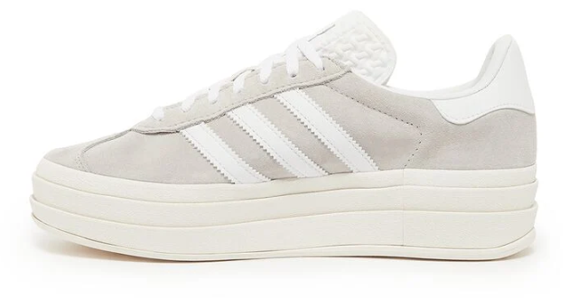 adidas Gazelle Bold Women's Platform Sneakers – Grey & White | HQ6893