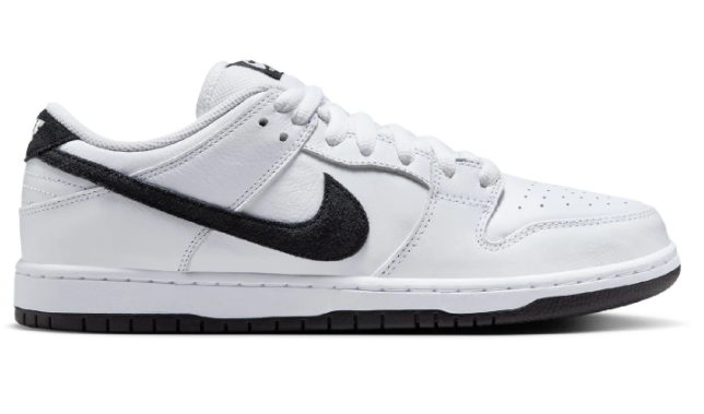 Nike SB Dunk Low Pro, White / Black
