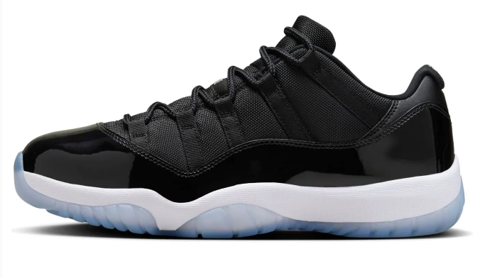 Air Jordan 11 Retro Low 'Space Jam' Sneakers – Black / White / Icy Blue