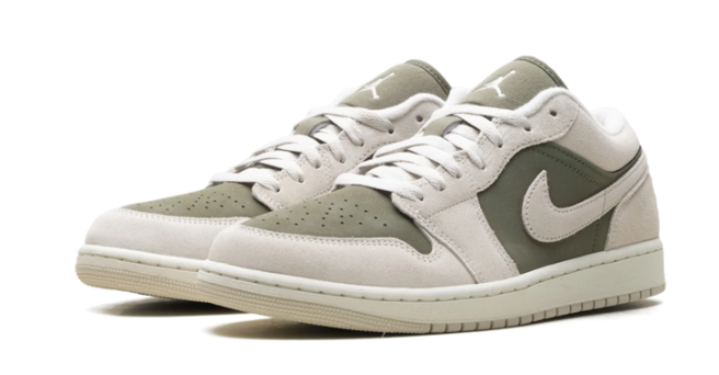 Air Jordan 1 Low SE – Medium Olive, Sail & Light Orewood Brown