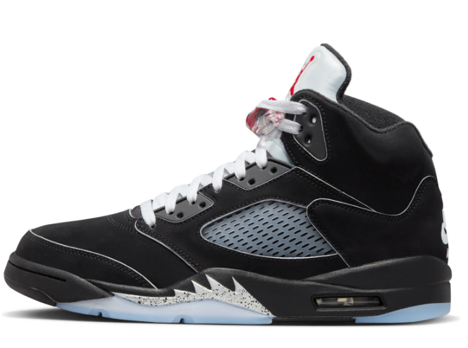 Air Jordan 5 Retro OG 'Black Metallic Reimagined' Sneakers – Black / Metallic Silver