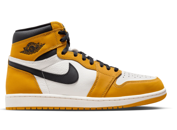 Air Jordan 1 Retro High OG Men's Sneakers – Yellow Ochre / Black / White