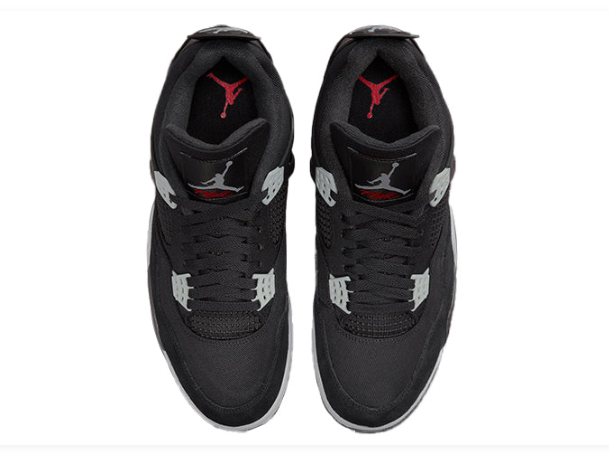 Air Jordan 4 Retro SE “Black Canvas” – Black / Light Steel Grey / White