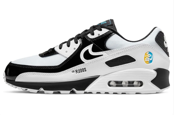Nike Air Max 90 'Lucha Libre' Sneakers – Black / White / Silver