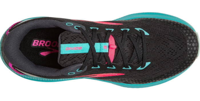 Brooks Divide 3 Women's Trail Running Shoes – Black, Turquoise & Pink