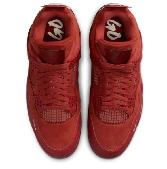 Nigel Sylvester x Air Jordan 4 Retro OG SP 'Brick by Brick' Sneakers – Firewood Orange / Sail