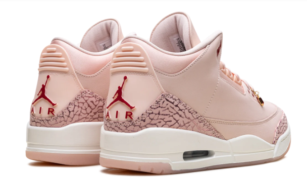 Air Jordan 3 Women’s “Valentine’s Day Treat Yourself” – Washed Coral / Gym Red / Sail