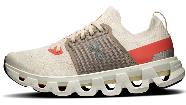 On Cloudswift V4 Road Running Shoes – Cream / Taupe / Coral