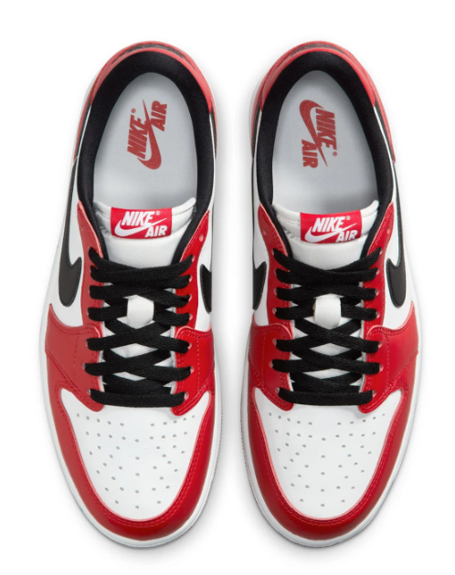 Air Jordan 1 Retro Low OG Men's Sneakers – Red / White / Black