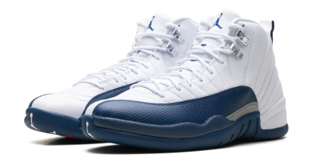Air Jordan 12 “French Blue” Sneakers – White / French Blue