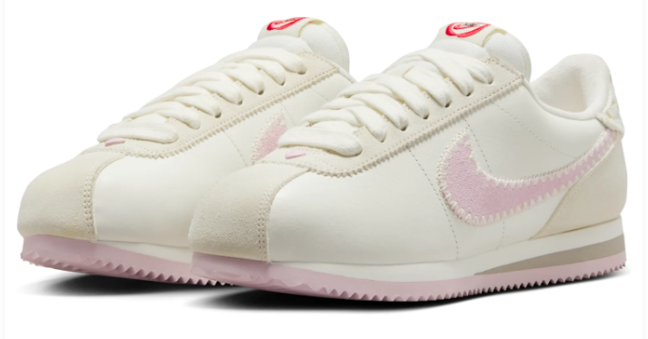 Nike Cortez Women's “Valentine's Day 2025” – Sail & Pink Foam – HV6012-161