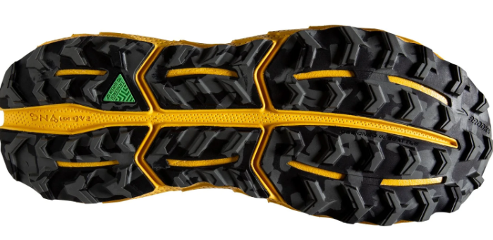 Brooks Cascadia 17 Men's Trail Running Shoes – Grey, Black & Yellow
