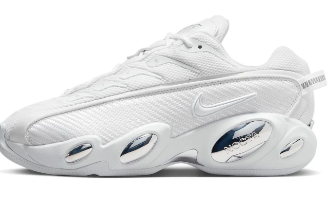 Nike x NOCTA Glide Sneakers – White / Chrome – DM0879-100