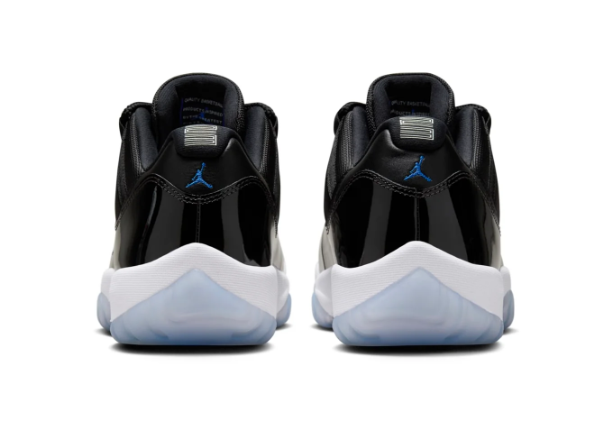 Air Jordan 11 Retro Low 'Space Jam' Sneakers – Black / White / Icy Blue