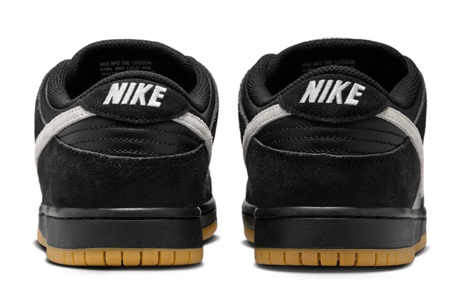 Nike SB Dunk Low Pro, Black / White / Gum