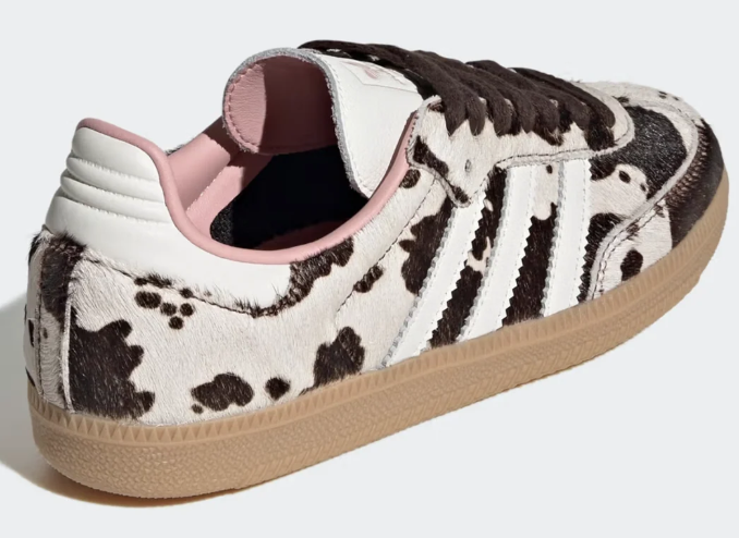 adidas Women’s Samba “Cow Print” – Off-White & Dark Brown
