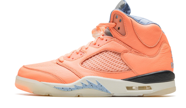 DJ Khaled x Air Jordan 5 Retro 'Crimson Bliss' Sneakers – Coral Pink / Light Blue