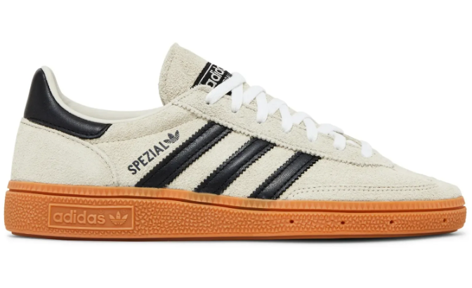 adidas Handball Spezial Women's “Aluminum Core Black” – Light Beige & Black