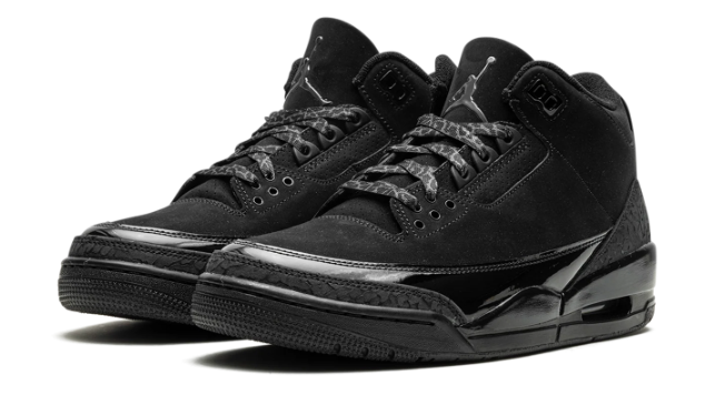 Air Jordan 3 “Black Cat” (2025) – All Black