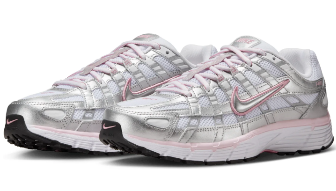 Nike P-6000 Women's Sneakers – White, Silver & Elemental Pink | BV1021-108