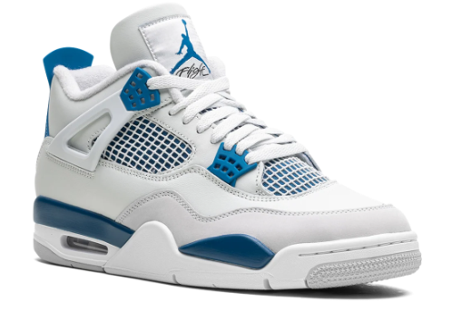 Air Jordan 4 OG “Military Blue” (2024) – White / Neutral Grey / Military Blue