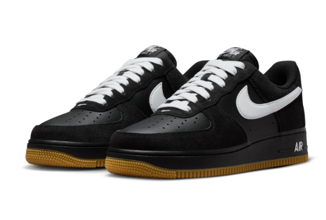 Nike Air Force 1 Low ’07 LV8 Men's Sneakers – Black, White & Gum