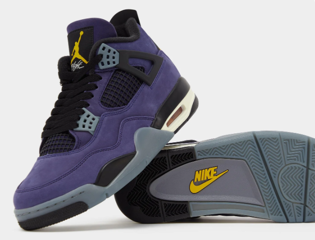 Air Jordan 4 Retro “Lakers” – Imperial Purple / Gold / Black